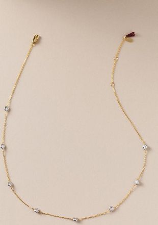 Shashi Emily Two-Toned Cubic Zirconia Necklace