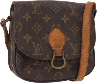 Louis Vuitton Pre-owned Cross Body Bags, female, Brown, Size: ONE SIZE Pre-owned Vintage Canvas Cross Body Bag