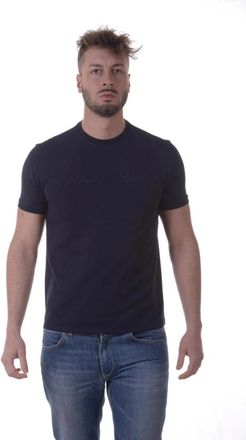 Armani Jeans Sweatshirts - Heren - T-shirts - Blauw - L - Katoen - Tops