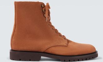 Brunello Cucinelli Suede lace-up boots