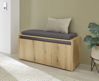 Inosign Polsterbank »GiRON/CiTY, Garderobenbank mit Klappe, Sitzbank in vier Farben« 2 Stk. tlg. viel Stauraum, Platz für ca. 8 Paar Schuhe, 100 cm breit