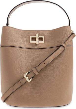 Furla Amelia Medium Handtas met Emmermodel - Dames - Schoudertassen - Bruin - ONE Size - Leer - Tassen