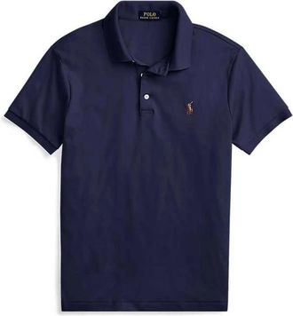 Polo Ralph Lauren Casual Katoenen T-shirt - Heren - Polos - Blauw - L - Katoen - Tops