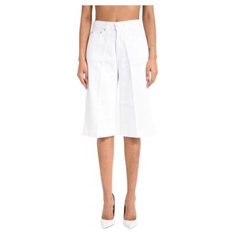 Dondup Dames, Korte broeken, Wit, Maat: W27 Denim