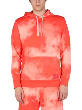 Paul Smith Red Tie-Dye Hood Sweatshirts