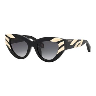 Roberto Cavalli Sunglasses, female, Black, Size: 51 MM Cat-Eye Multicolor Lucido Sunglasses