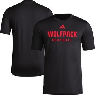 adidas Mens adidas Black NC State Wolfpack Locker Practice Football Pre-Game T-Shirt at Nordstrom, Size Medium