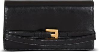 Balmain Shuffle calfskin wallet with chain in Black at Nordstrom