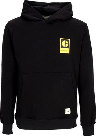 CAT Lichte Hoodie met Blok C - Heren - Hoodies - Zwart - XL - Katoen - Hoodies & sweatvesten