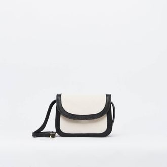 Florez jeans Womens Leather Crossbody Bag In Black