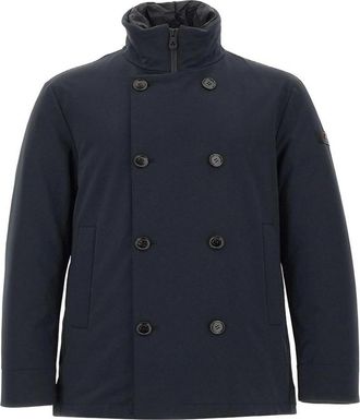 Peuterey Blue Double-Breasted Militao Puffer Jacket