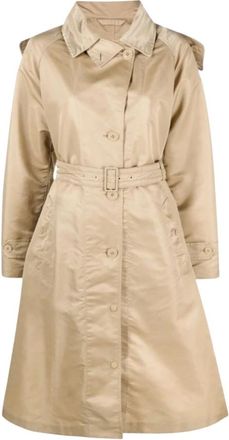 Moncler Trench Coats - Dames - Trenchcoats - Beige - M - Jassen
