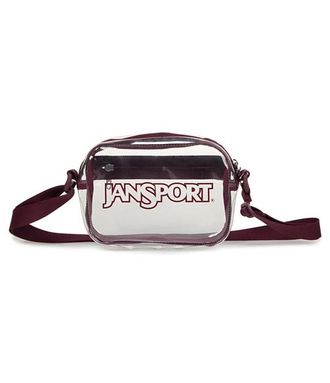 Jansport Clear Crossbody in Cherry Lacquer at Nordstrom