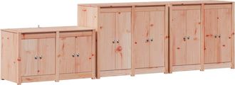 vidaXL Armario De Cocina De Exterior Meppel 3 Uds. Blanco Vidaxl