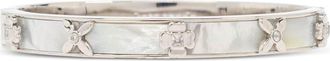 Kate Spade New York Heritage Bloom bracelet - women - Fabric/Steel/Brass/Zirconium - One Size - Silver