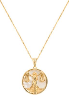Freya Rose Zodiac Necklace in Libra at Nordstrom