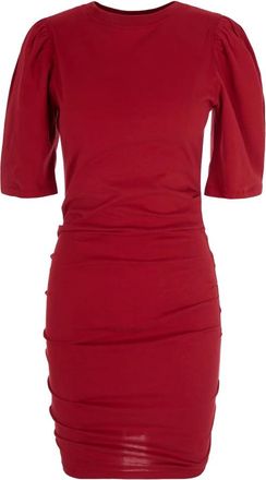 Isabel Marant Mylda Mini Jurk - Dames - Korte kleedjes - Rood - XS - Katoen - Kleedjes