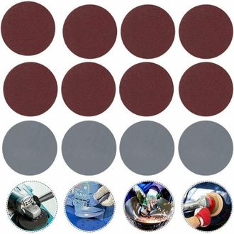 OEM Paquete De 100 Discos Abrasivos De 75 Mm Para Lijadoras, Granos 80/100/180/240/600/800/1000/2000/3000 - Crezuo