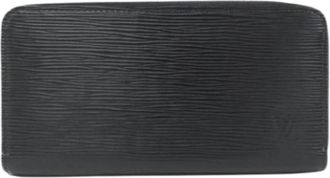 Louis Vuitton Pre-owned Epi Long wallet (bi-fold) - Dames - Vintage Accessoires - Zwart - ONE Size - Leer - Vintage