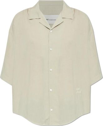 Ami Wollen trui - unisex - Korte mouwen Overhemden - Wit - XL - Wol - Overhemden