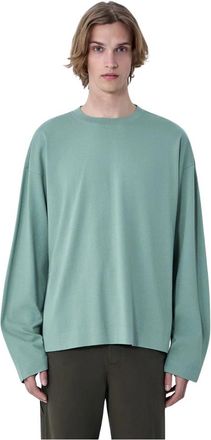 Dries Van Noten Hegland T-Shirt - Heren - Longsleeves - Groen - M - Katoen - Tops