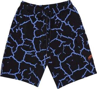 PROPAGANDA Gorilla Cargo Sweatshorts Zwart - Heren - Korte Broeken - Veelkleurig - L - Katoen - Korte Broeken