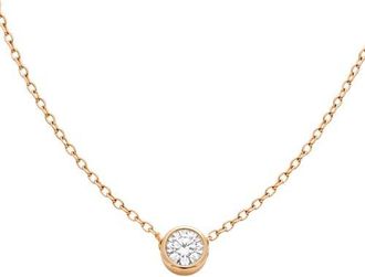 Argento Vivo Birthstone Pendant Necklace in Gold/april at Nordstrom