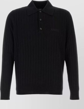 Amiri cashmere wool polo jumper