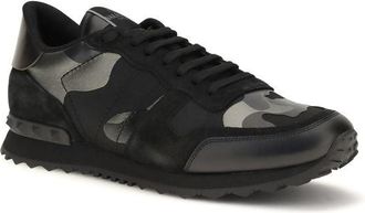 Valentino Garavani Mens Black Polyamide Athletic Sneakers