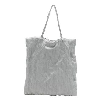 Alysi Tote Bags, female, Gray, Size: ONE SIZE Crinckled Tote