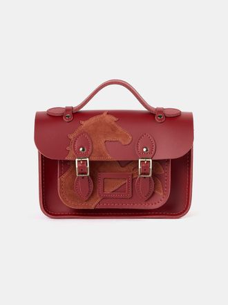 The Cambridge Satchel Company The Year of the Horse Mini - Red with Red Suede Horse