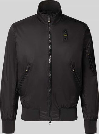 Blauer Jacke mit Rei&szlig;verschlusstaschen Modell Brahms in Black, Gr&ouml;&szlig;e XXXL