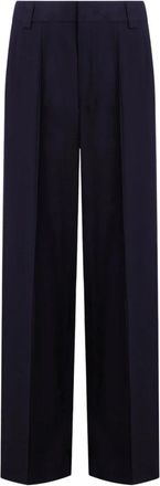 Dondup Pantalone Abby Wide Leg - Dames - Wijde Broeken - Blauw - S - Broeken