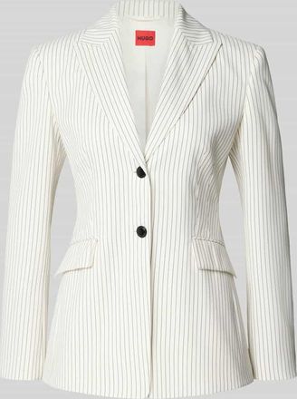 HUGO BOSS Regular Fit Blazer mit 2-Knopf-Verschluss Modell ASMALLA in Offwhite, Gr&ouml;&szlig;e 32