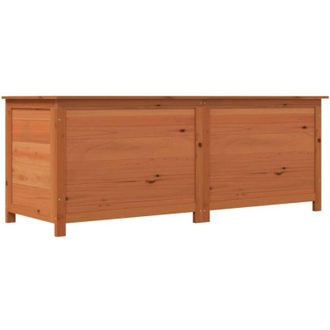 vidaXL Ba&uacute;l Para Cojines Madera De Abeto Maciza Marr&oacute;n 150x50x56 Cm Vidaxl