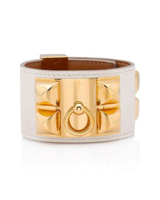 Herm&egrave;s Swift Calfskin Collier De Chien Bracelet (Authentic Pre-Loved)