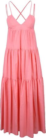 Weili Zheng Gauzed Long Dress - Pink