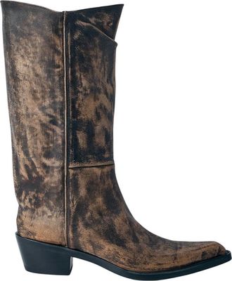 Khaite Clive Boot - Dames - Cowboylaarzen - Bruin - 38 EU - Leer - Schoenen
