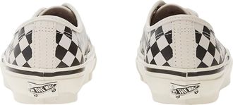 Vans Unisex Sneakers Authentic 44 Diamond Check Black-White Leather Trainers Black/white