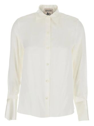 Semicouture Emilie classic-collar button shirt - women - Silk - 46 - Neutrals