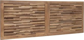 vidaXL Cabecero De Cama Natural Madera De Teca Maciza Vidaxl