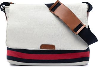 Gucci Pre-owned Gucci Leather Web Messenger Bag 588ZHE5V5DZ576WZ