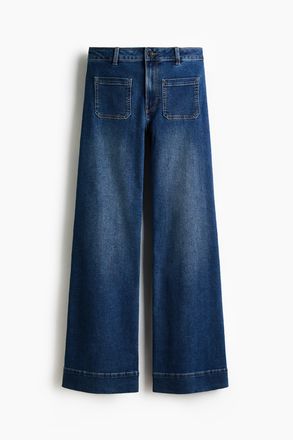 H&M Wide High Jeans - Blue