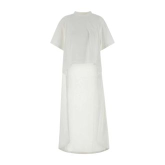 Balenciaga Train T-Shirt - Dames - Jurken - Wit - Maat: S Katoen