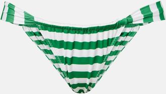 Same Swim Slip bikini a righe con ruches