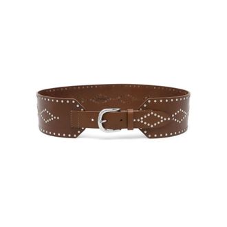 Isabel Marant Dames, Accessoires, Bruin, Maat: 80 CM Leer