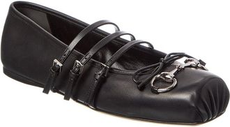 Gucci Horsebit Leather Flat