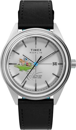 Timex The Jetsons x Timex Marlin Jet Automatic 38mm Strap Watch in Silver-Tone at Nordstrom