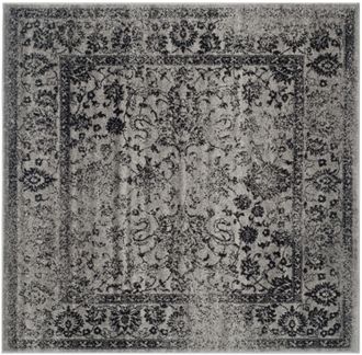 Safavieh Alfombra gris/negro 183 x 183 cm