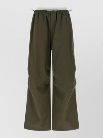 Alexander Wang wide leg trousers layered waist design